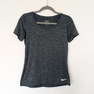 Nike Dri-FIT Training T-Shirt Sz Small Charcoal Heather Grey 902082-010 Active‎